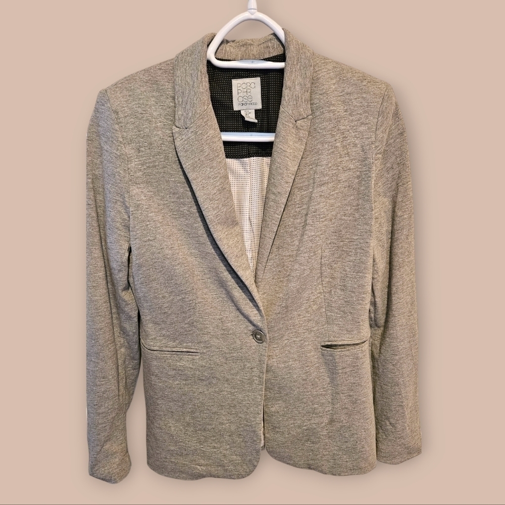 Blazer Jacket-Grey jersey material​​​​​​